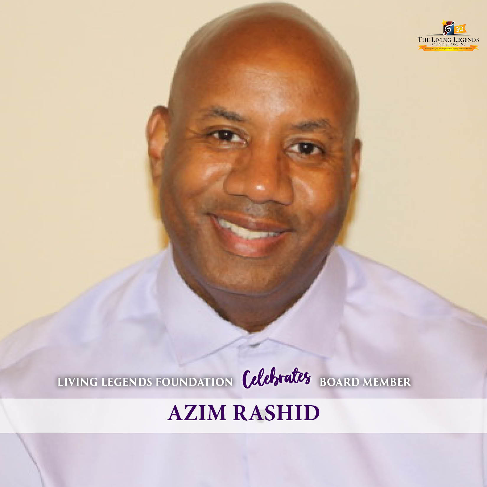 June 9 frame Celebrates Board Member Azim Rashid light