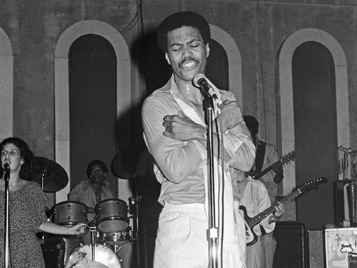 Cuba Gooding Sr. performing live at the Total Experience Nightclub 
circa 1970s 
© 1978 Bobby Holland