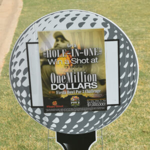 Hole-In-One Contest sign