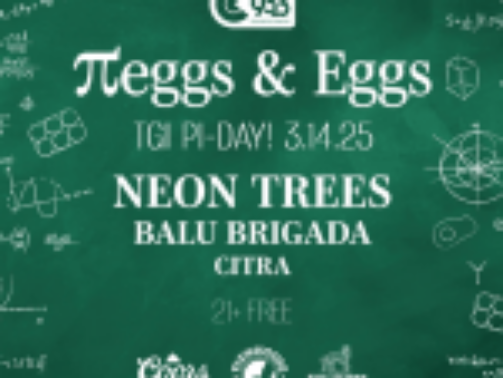 NEON TREES, Balu Brigada & CITRA to perform at Keggs and Eggs on Mar 14